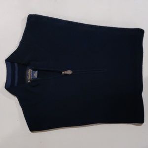 Brooks Brothers 100% merino wool maroon red quarter zip sweater